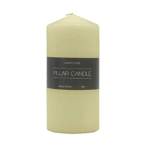 

Декоративная свеча Pillar Candle Crema Lumar, 435 g