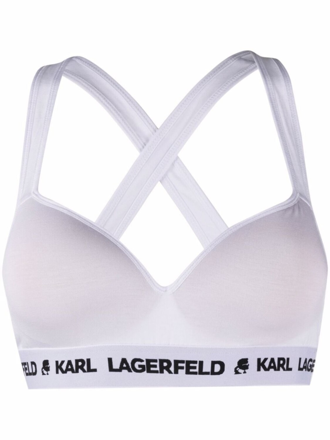 

Karl Lagerfeld бюстгальтер из джерси, белый