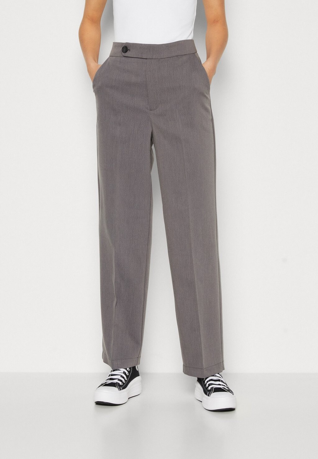 

Брюки Onltilly Straight Pant ONLY, цвет medium grey melange