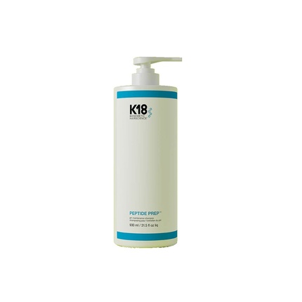 Шампунь для волос Biomimetic Hairscience Peptide Prep Detox, 930 мл, Ph 3,8-4,2 — формула для защиты цвета и увлажнения, K18