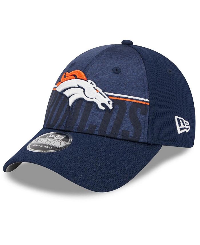 Гибкая кепка темно-синего цвета для мальчиков и девочек Denver Broncos 2023, тренировочный лагерь НФЛ 9Forty New Era, синий кепка с логотипом модели 9forty new era фиолетовый