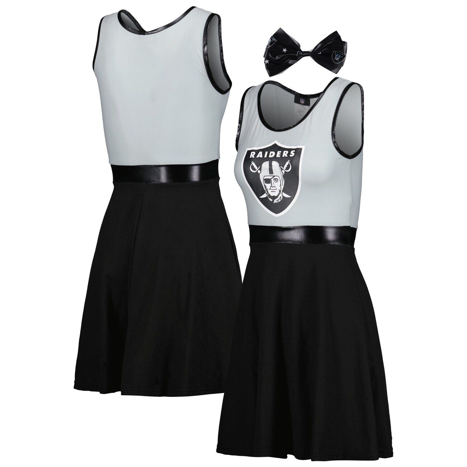 

Женский черный/серебристый костюм Las Vegas Raiders Game Day, комплект платьев