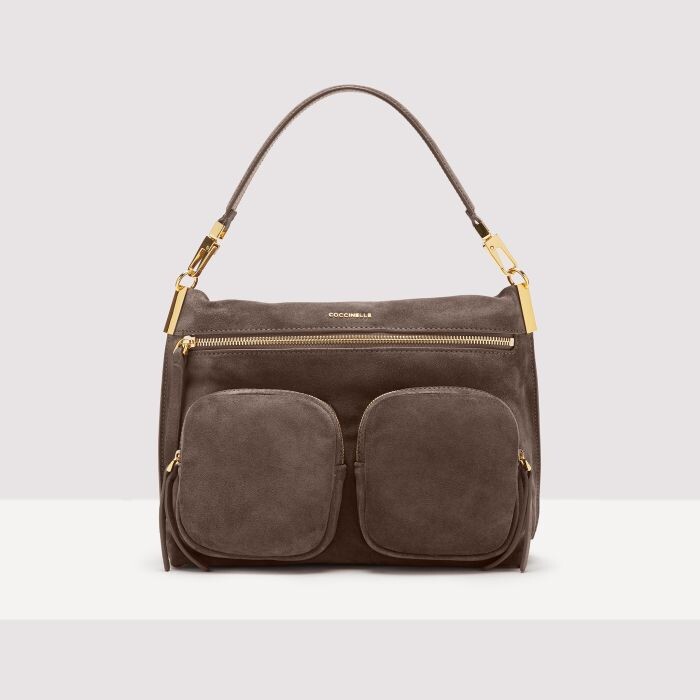 

Замшевая сумочка Coccinelle HYLE SUEDE MEDIUM, коричневый