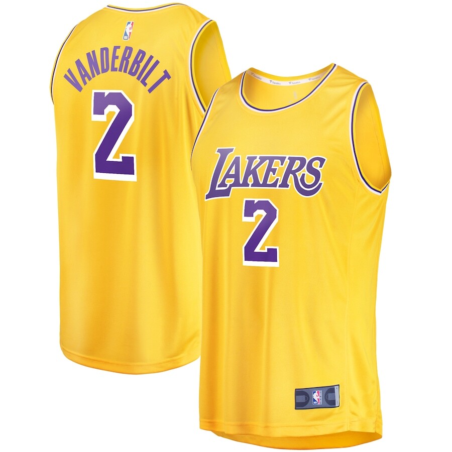 

Джерси Fanatics Branded Los Angeles Lakers, золотой