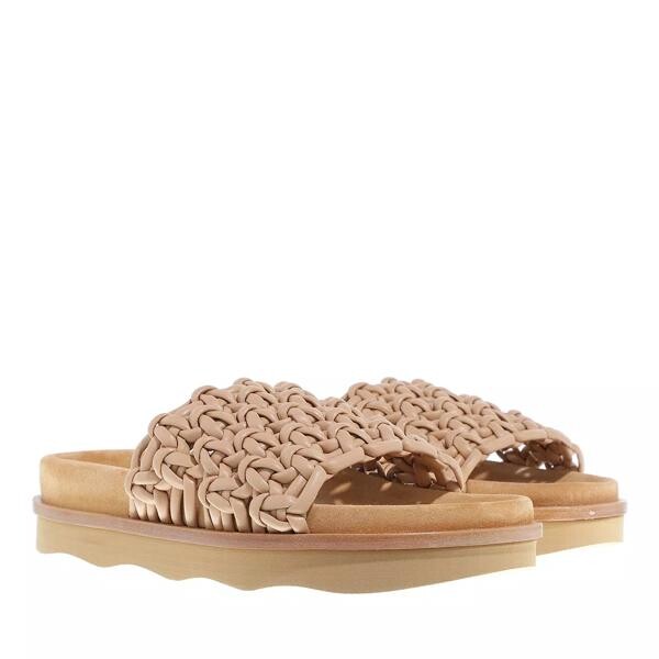 

Сандалии wavy mules leather quit Chloé, коричневый