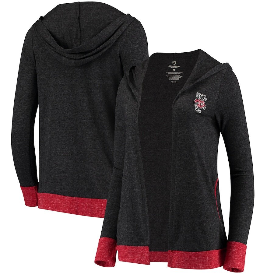 

Кардиган Colosseum Wisconsin Badgers, угольный