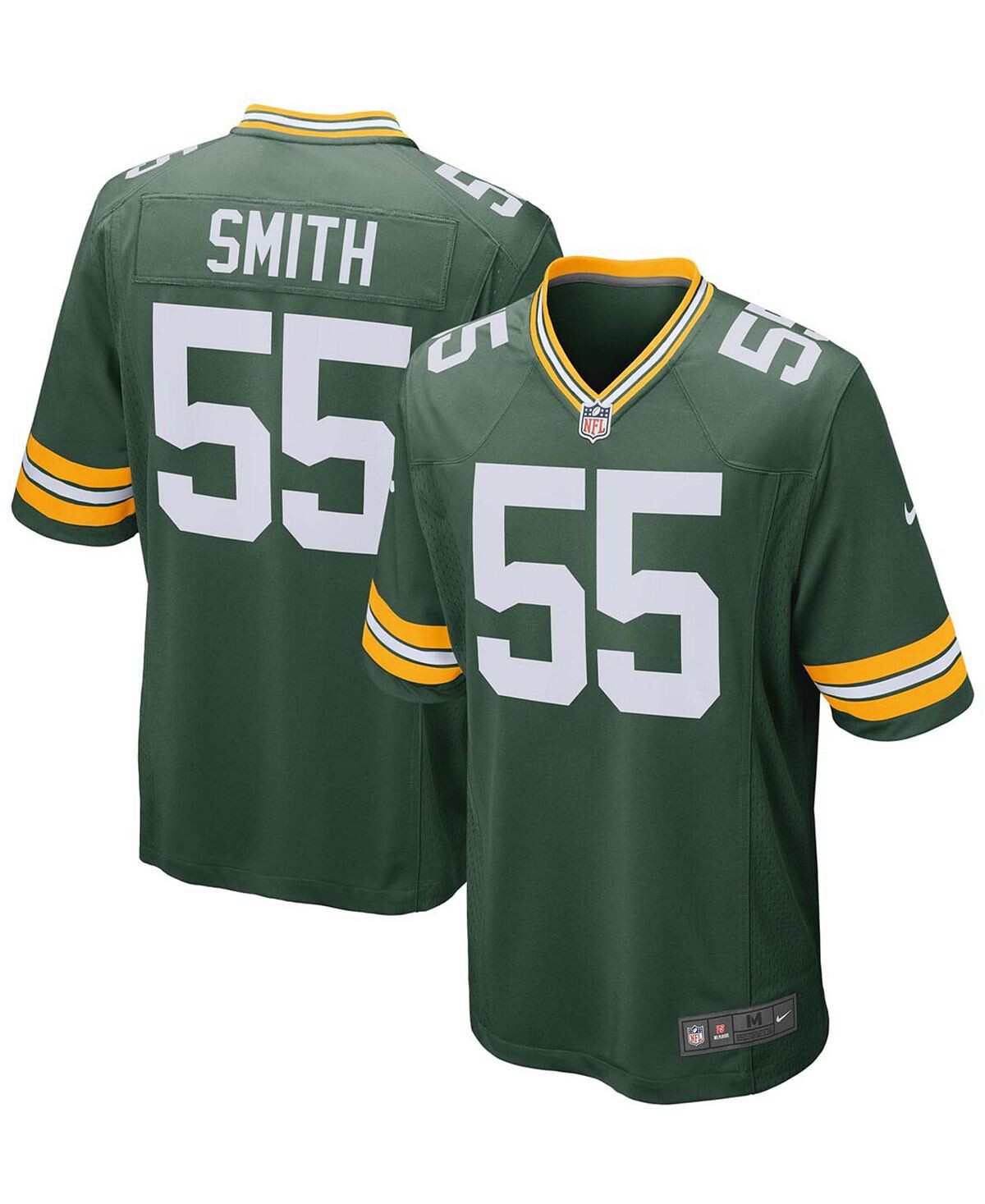 

Мужская майка Za'Darius Smith Green Green Bay Packers Game Team Nike