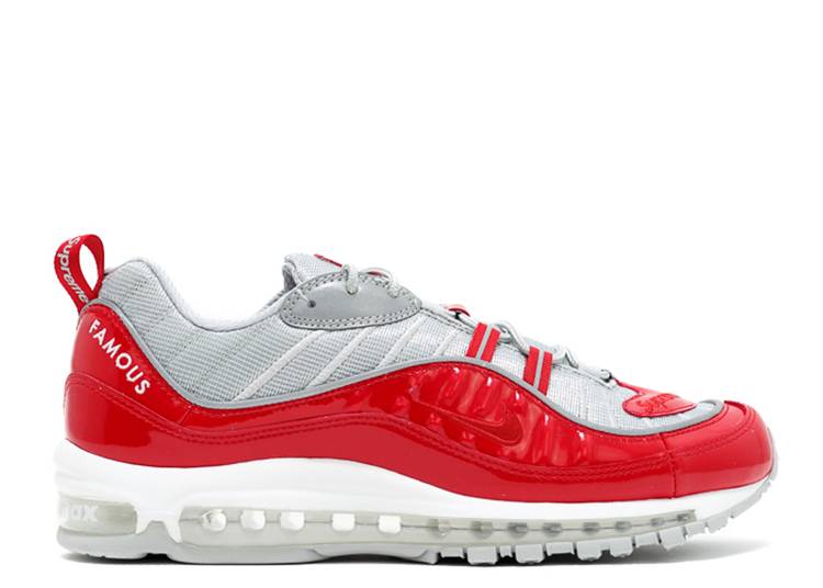 Кроссовки Nike SUPREME X AIR MAX 98 'RED', красный