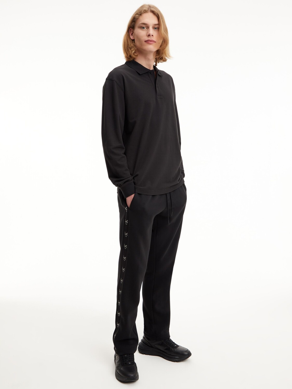 

Джоггеры с жаккардовым логотипом Calvin Klein Jeans, Ck Black