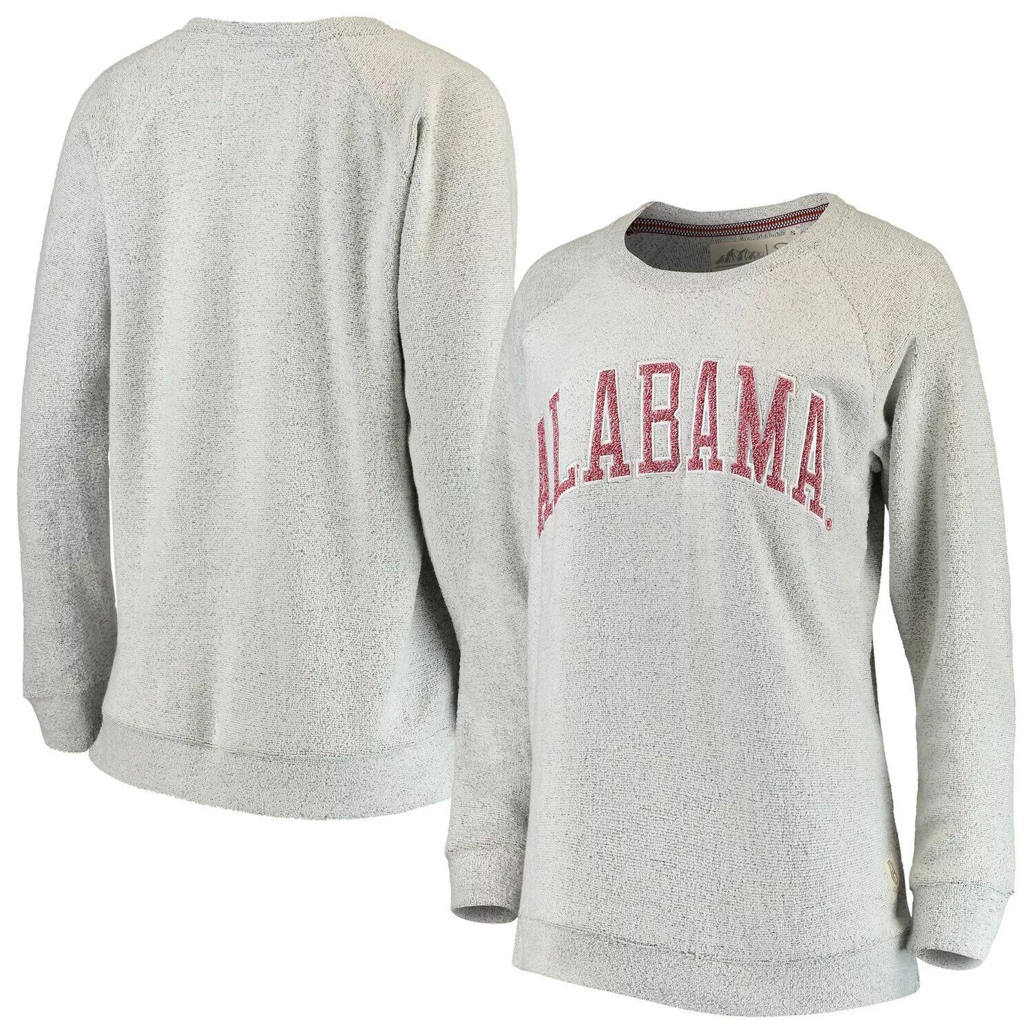 

Женский серый свитшот Pressbox Alabama Crimson Tide Helena Comfy
