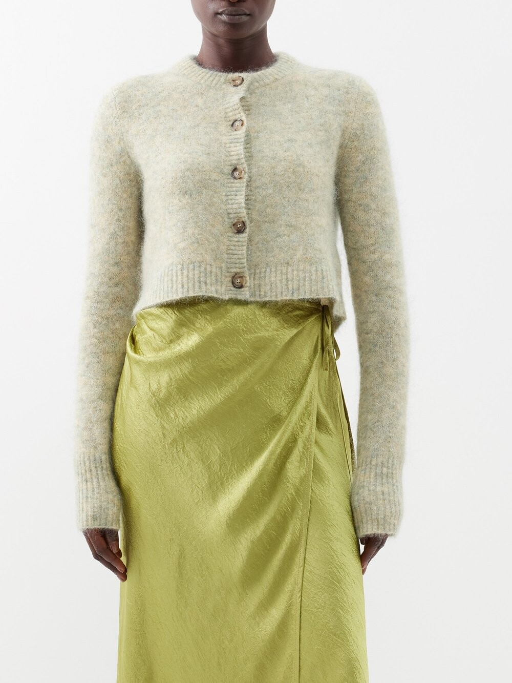 

Кардиган karimo с начесом Acne Studios, зеленый