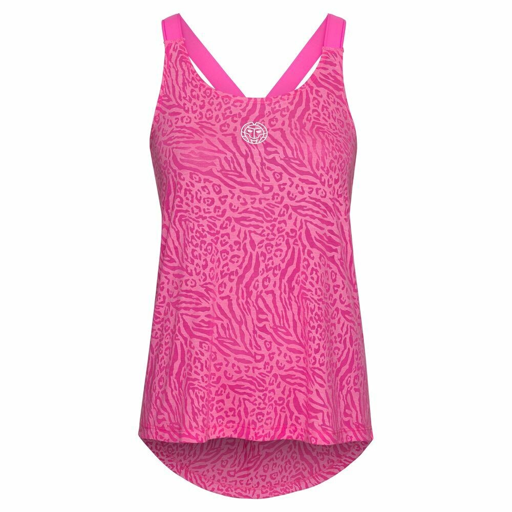 

Футболка BIDI BADU Maila Burnout Tech Tank neon yellow, розовый
