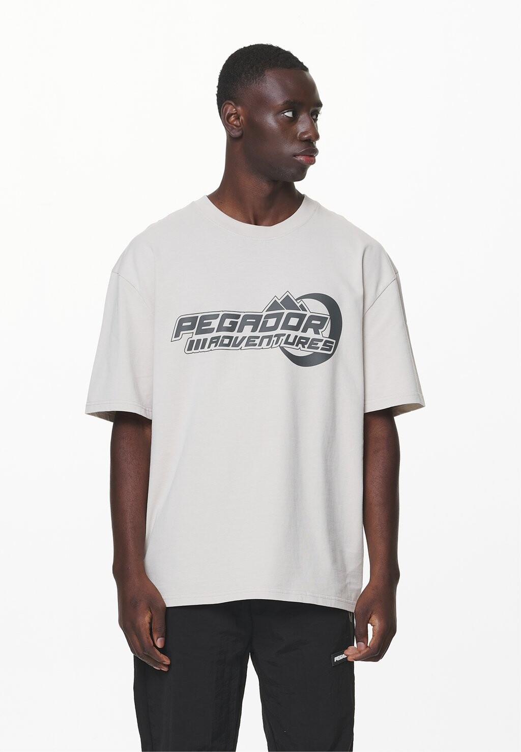 

футболка с принтом Eazor Oversized Tee Pegador, цвет washed dust cream