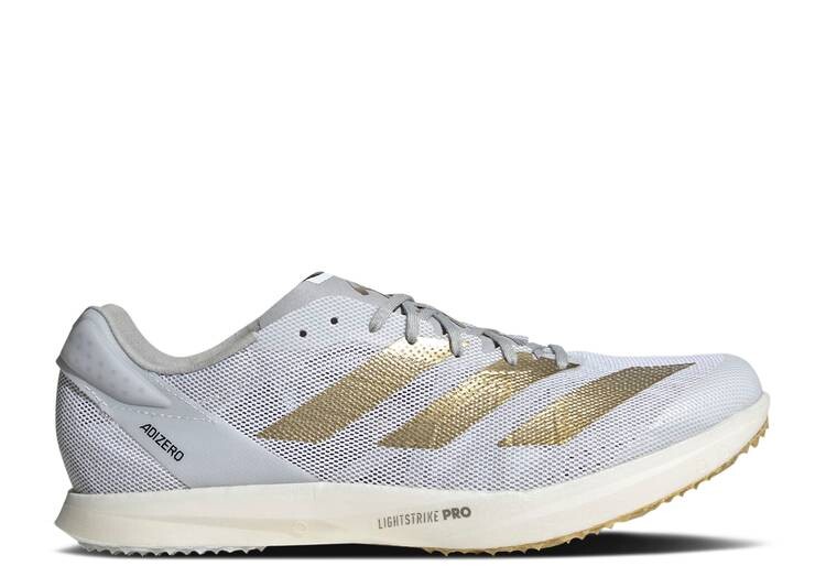 Кроссовки Adidas TINMAN ELITE X ADIZERO AVANTI TYO 'WHITE GOLD METALLIC', белый