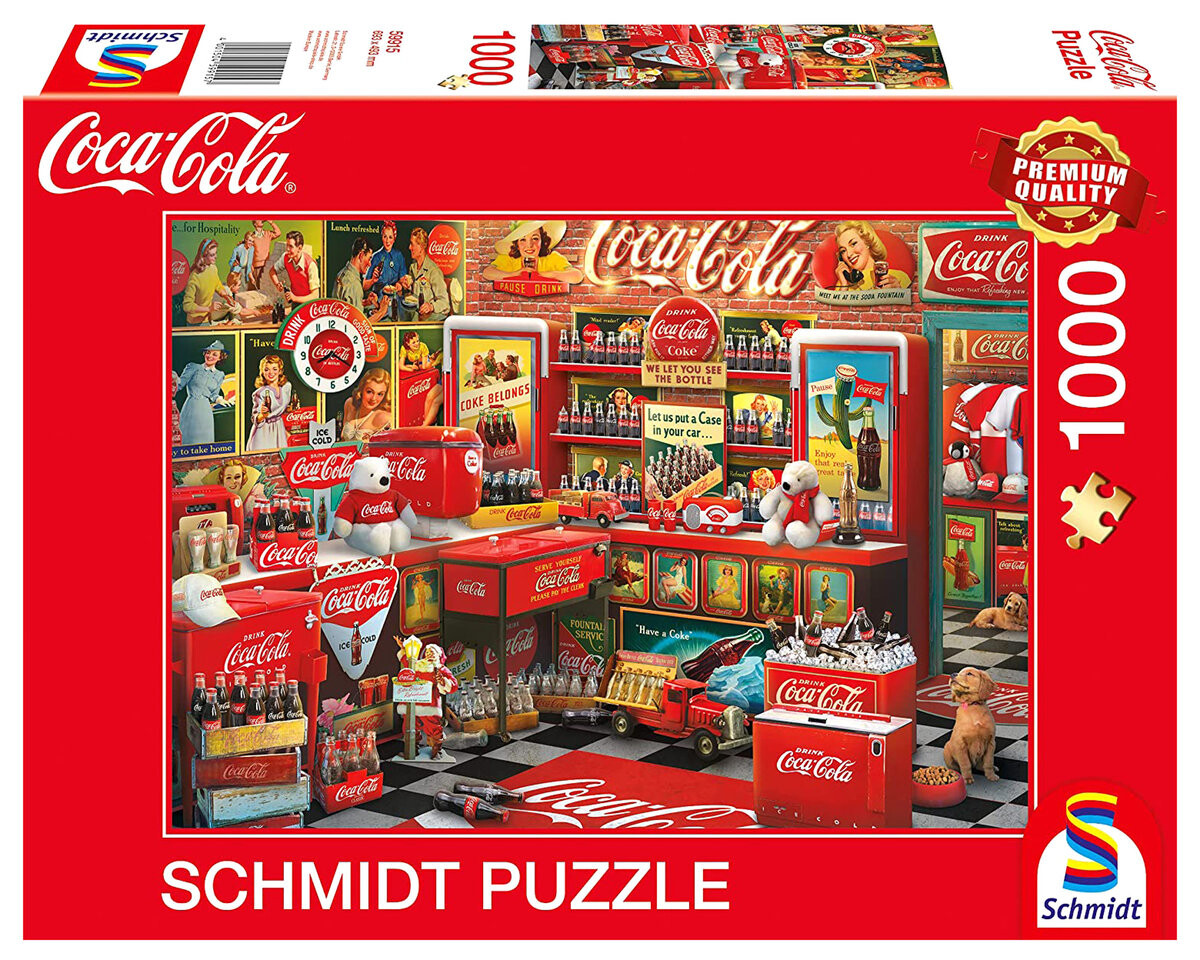 

Шмидт, пазл, Coca-Cola Nostalgia, 1000 шт. Schmidt