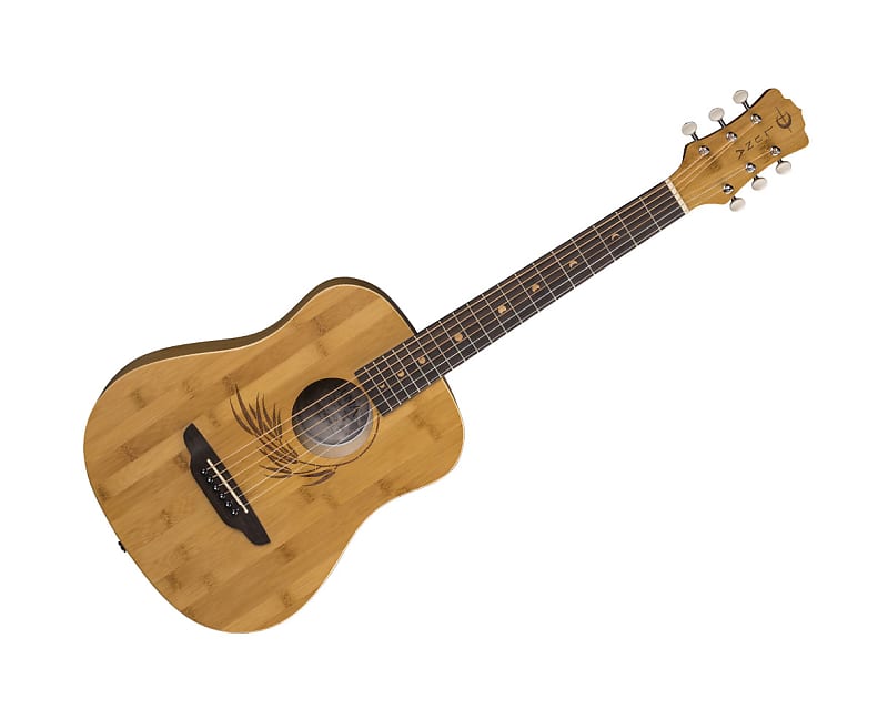 Акустическая гитара Luna Safari Bamboo Travel Acoustic Guitar w/ Gig Bag цена и фото