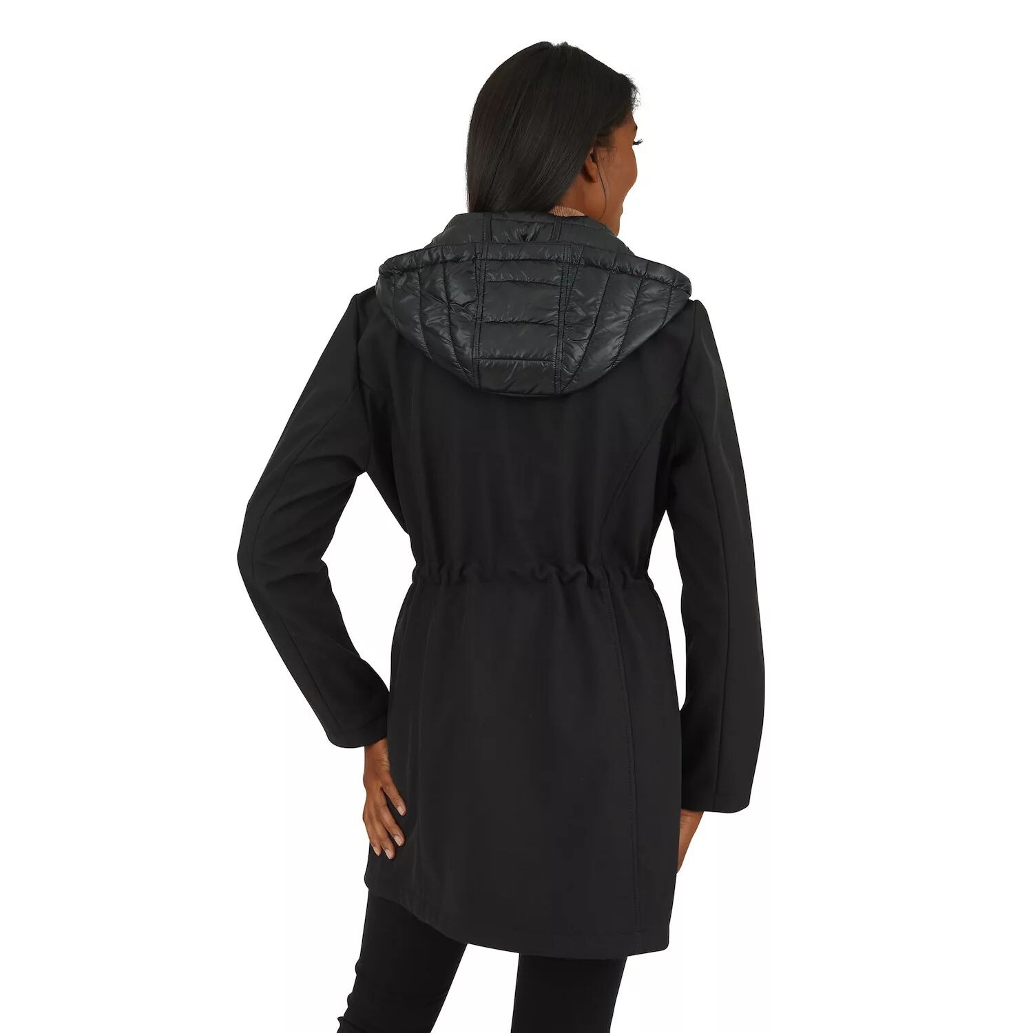 

Женская куртка Softshell Nine West Thermafleece с капюшоном Nine West, черный