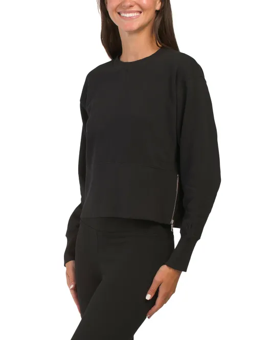 

Укороченный топ с круглым вырезом Dkny Sport, черный