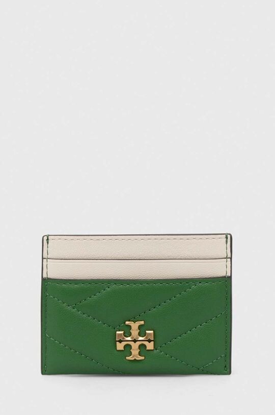 

Кожаная визитница Tory Burch, зеленый
