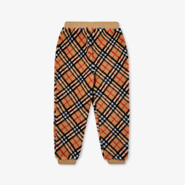 

Флисовые спортивные брюки в клетку Edgar 4-14 лет Burberry, бежевый