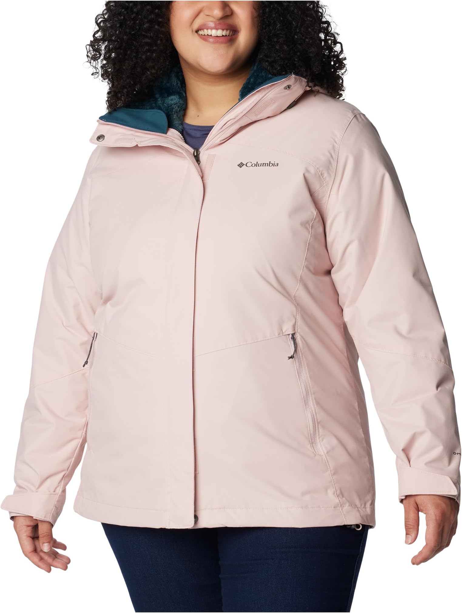 Куртка Plus Size Bugaboo II Fleece Interchange Jacket Columbia, цвет Dusty Pink