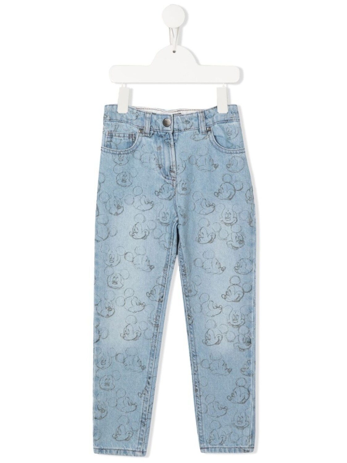 

Stella McCartney Kids прямые джинсы Mickey Mouse, синий