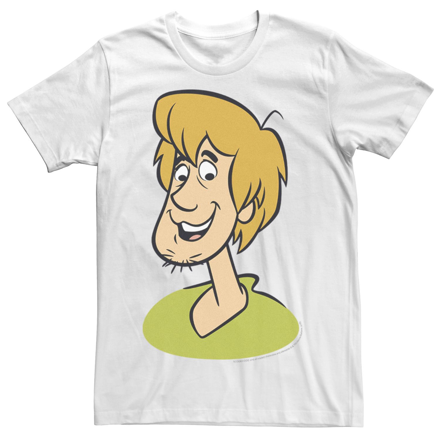 цена Мужская футболка Scooby Doo Shaggy с большим портретом Licensed Character, белый