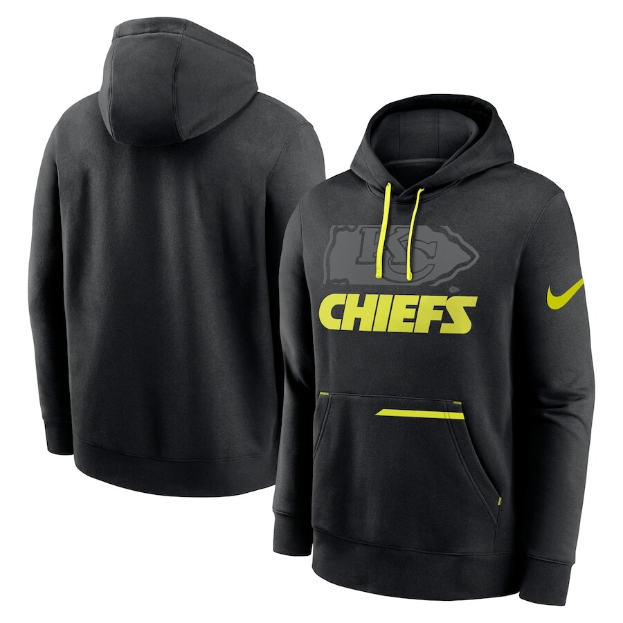 

Пуловер с капюшоном Nike Kansas City Chiefs, черный