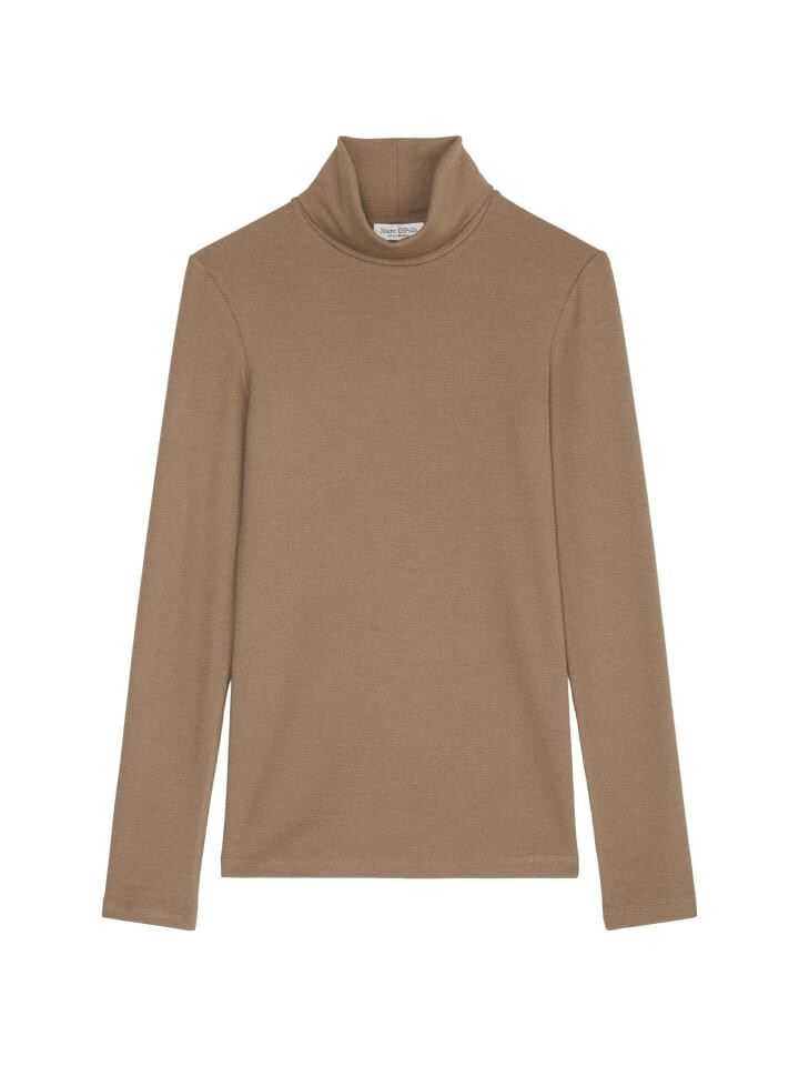 

Футболка Marc O'Polo Rollkragen Longsleeve regular, цвет melted nougat