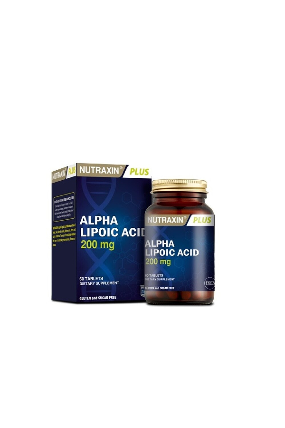 

Nutraxin Пищевая добавка Альфа-липоевая кислота 200 мг 60 таблеток