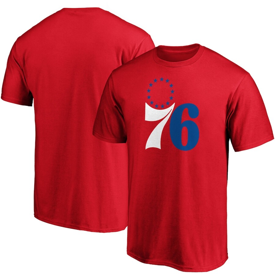 

Футболка с коротким рукавом Fanatics Branded Philadelphia 76Ers, красный