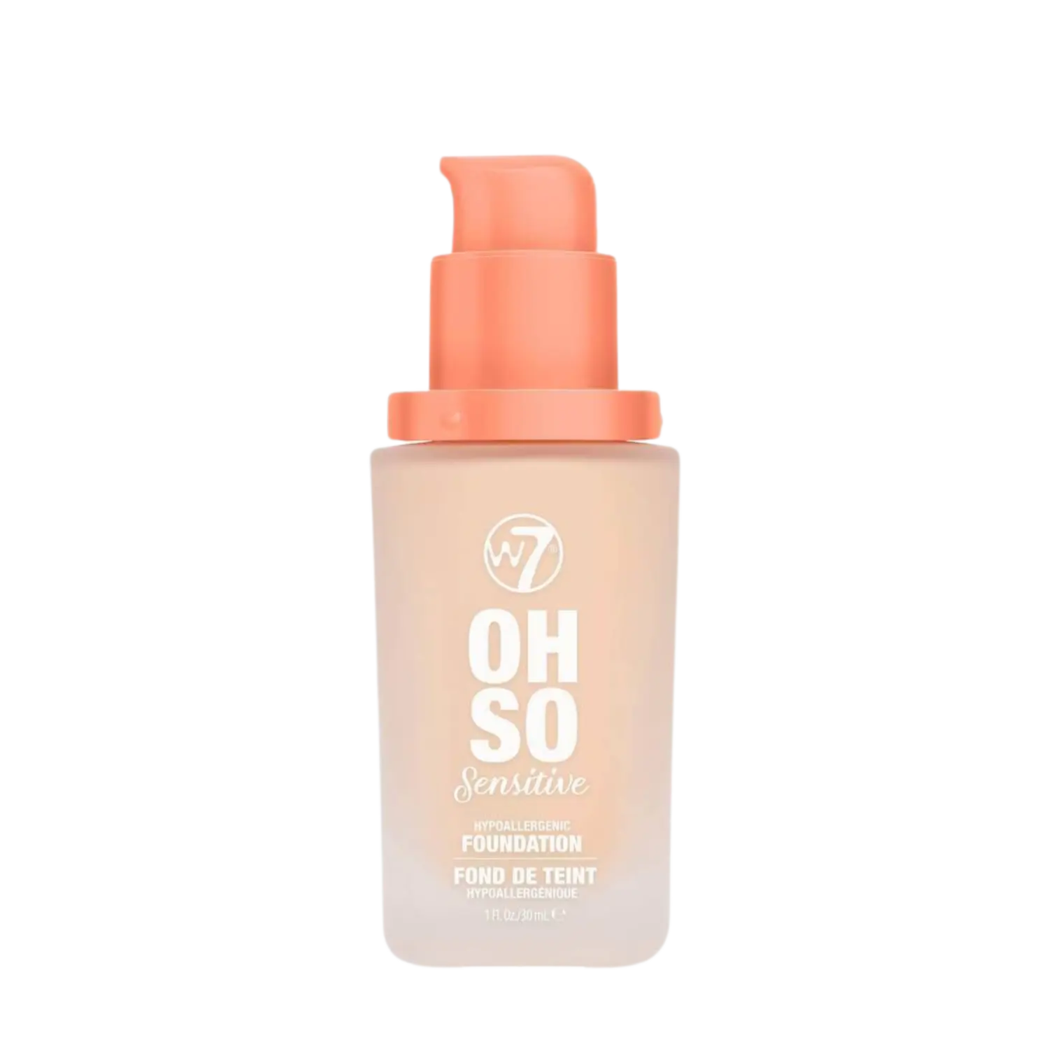 

Гипоаллергенный тональный крем для лица W7 Oh So Sensitive, 30 мл