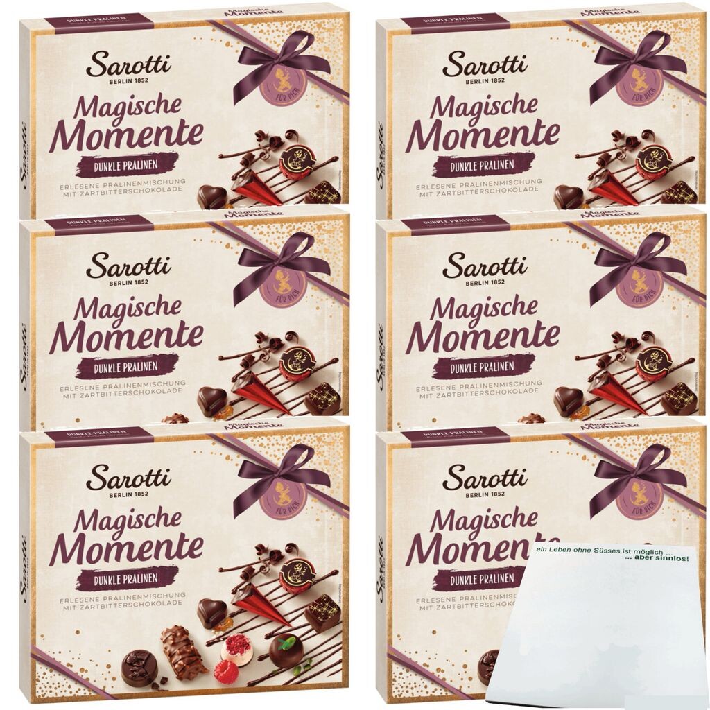 

Темный шоколад Sarotti Magical Moments, упаковка 6 шт. (6 упаковок по 210 г) + блок usy