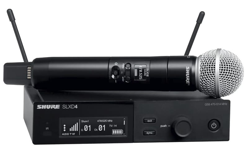 Беспроводная система Shure SLXD24/SM58 H55 Wireless System SM58 Handheld Transmitter H55: 514-558MHz плитка декоративная h55 брикс