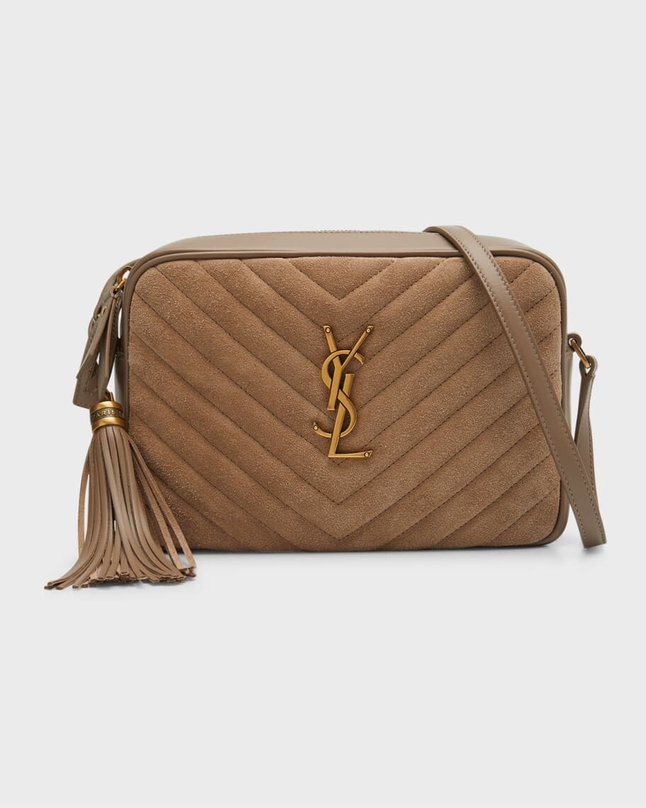

Стеганая кожаная сумка через плечо Lou Medium YSL Saint Laurent