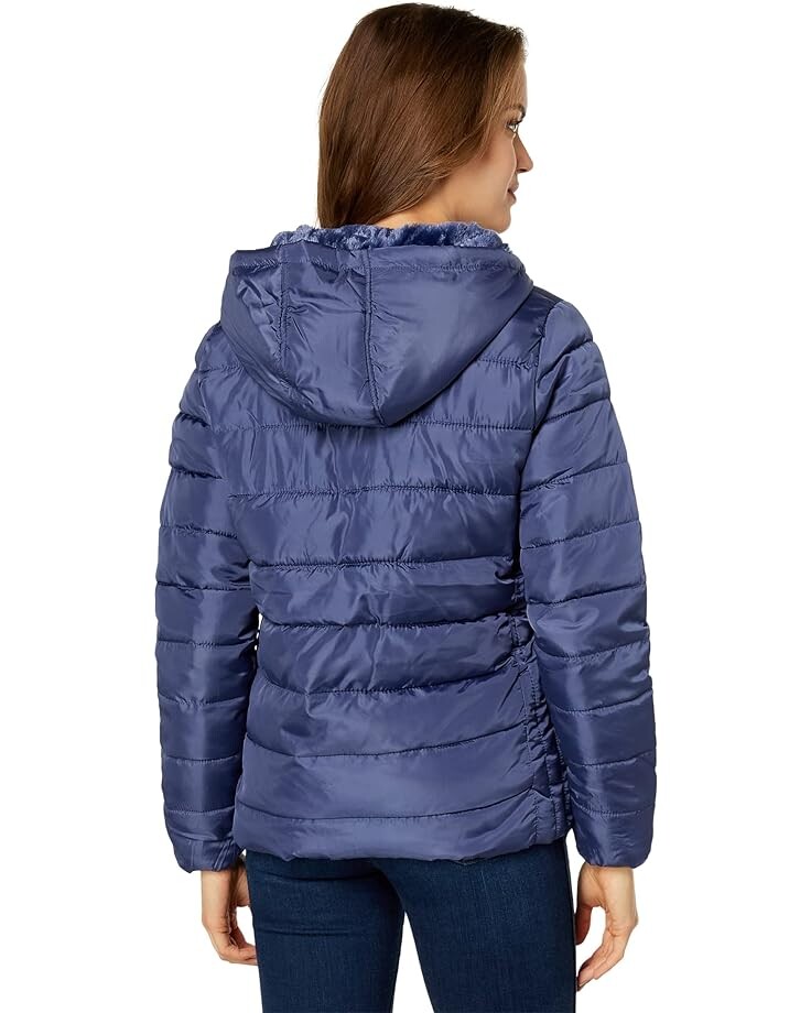 

Куртка U.S. POLO ASSN. Cozy Faux Fur Lined Hooded Puffer Jacket, индиго