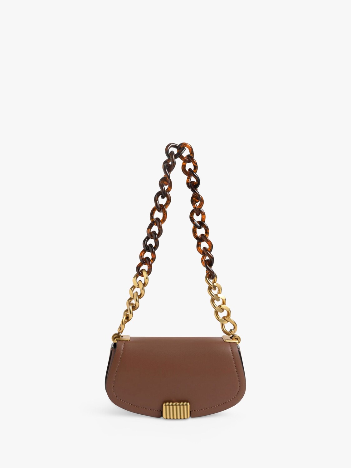 

Сумка через плечо CHARLES & KEITH Sonnet с ручкой-цепочкой, Choco