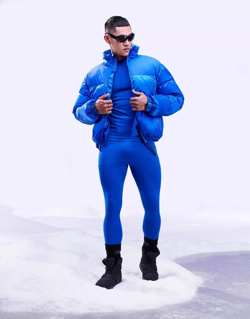 

Бесшовные леггинсы в рубчик ASOS