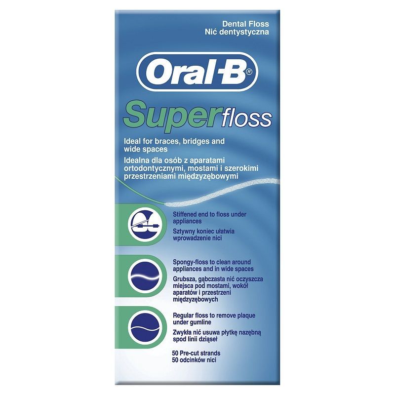 Oral-B Super Floss зубная нить, 1 шт.