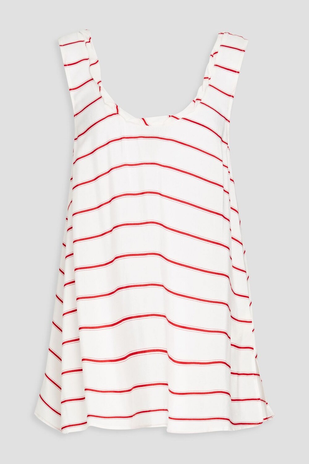 

Полосатый топ из крепдешина AMERICAN VINTAGE, белый