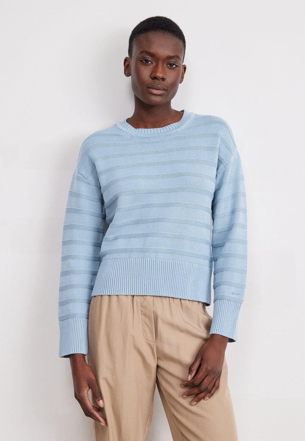 

Джемпер TONAL STRIPED C-NECK GANT, синий