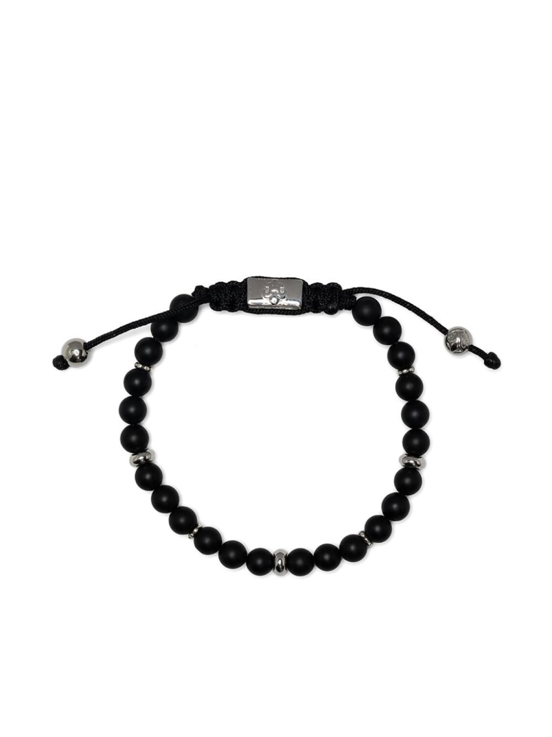 

Браслет с бусинами из оникса Nialaya Jewelry, черный