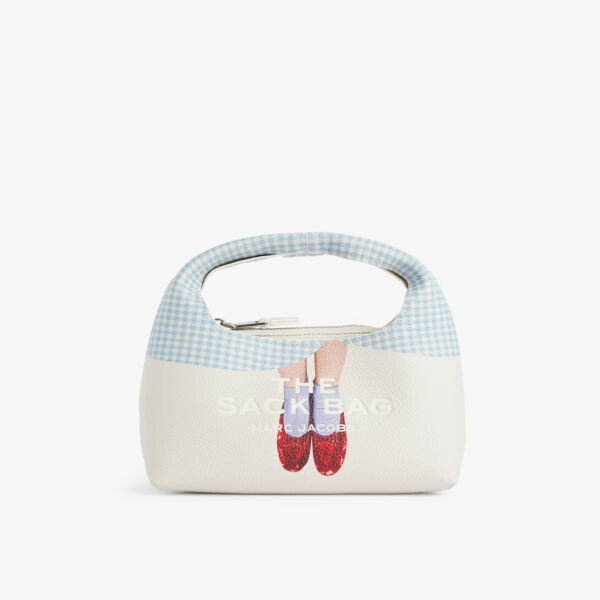 

Marc Jacobs x the Wizard of Oz - мини-сумка из кожи с графическим принтом и тиснением в клетку, с верхней ручкой Marc Jacobs, белый