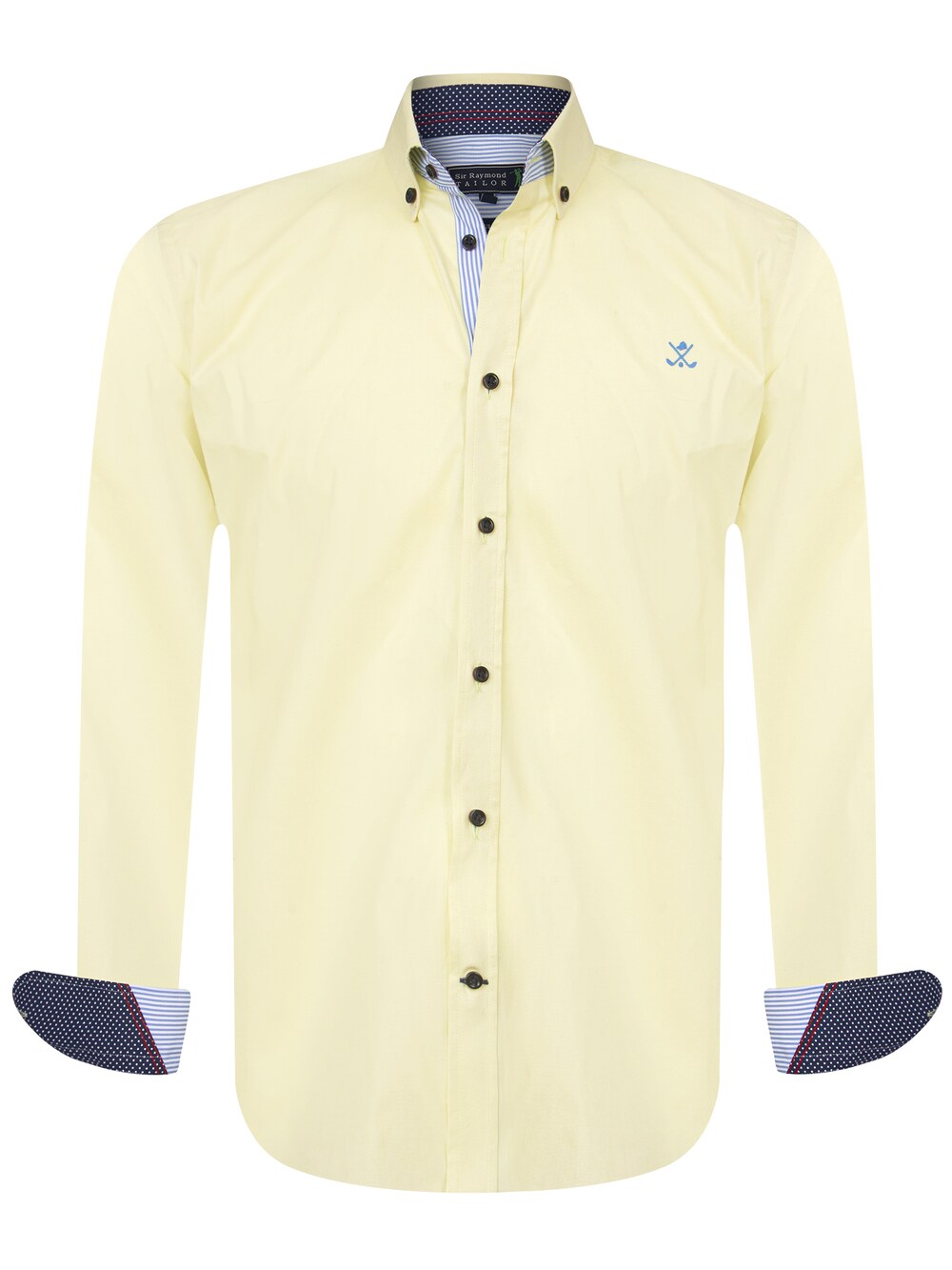 цена Рубашка на пуговицах стандартного кроя Sir Raymond Tailor Lisburn, желтый