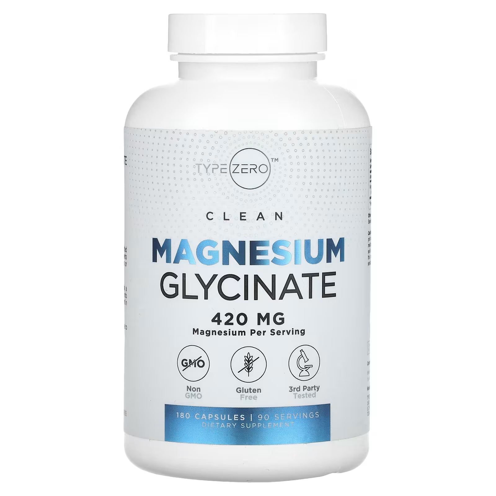 Глицинат магния TypeZero CLean 420 мг, 180 капсул zhou nutrition магний глицинат 87 мг 180 капсул