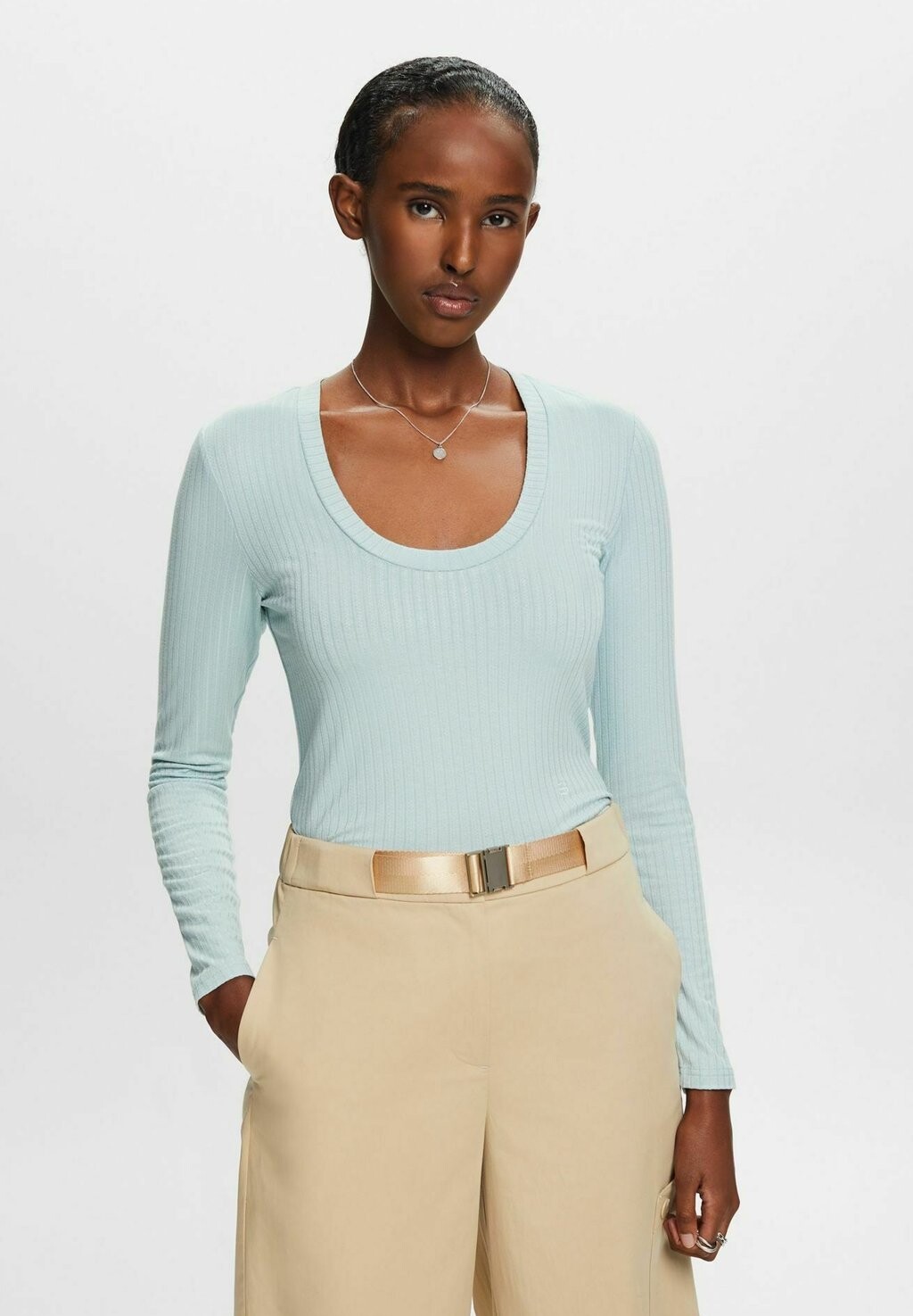 

Рубашка с длинным рукавом Esprit Collection, цвет light aqua green