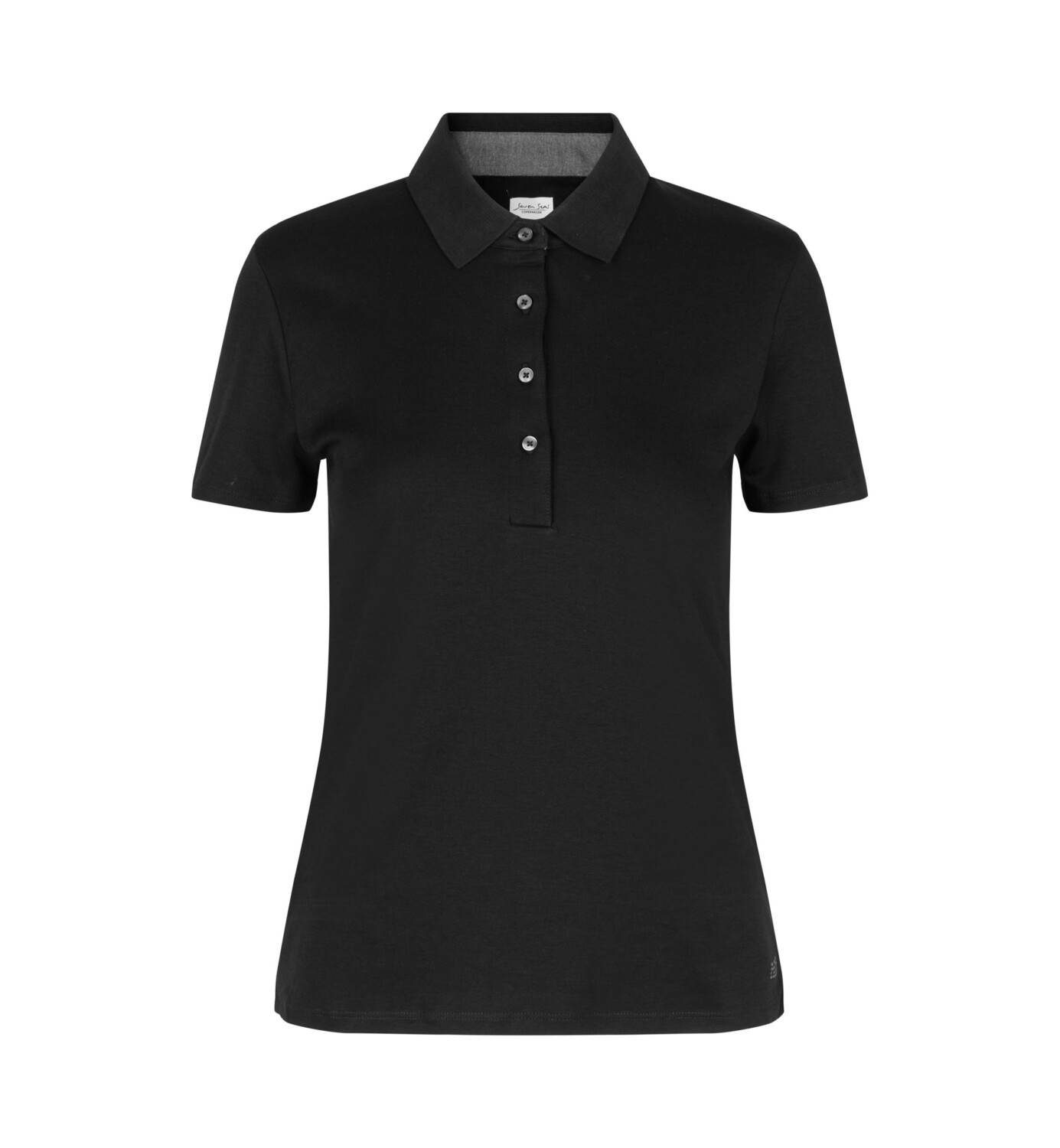 Поло Seven Seas Polo Shirt elegant, черный