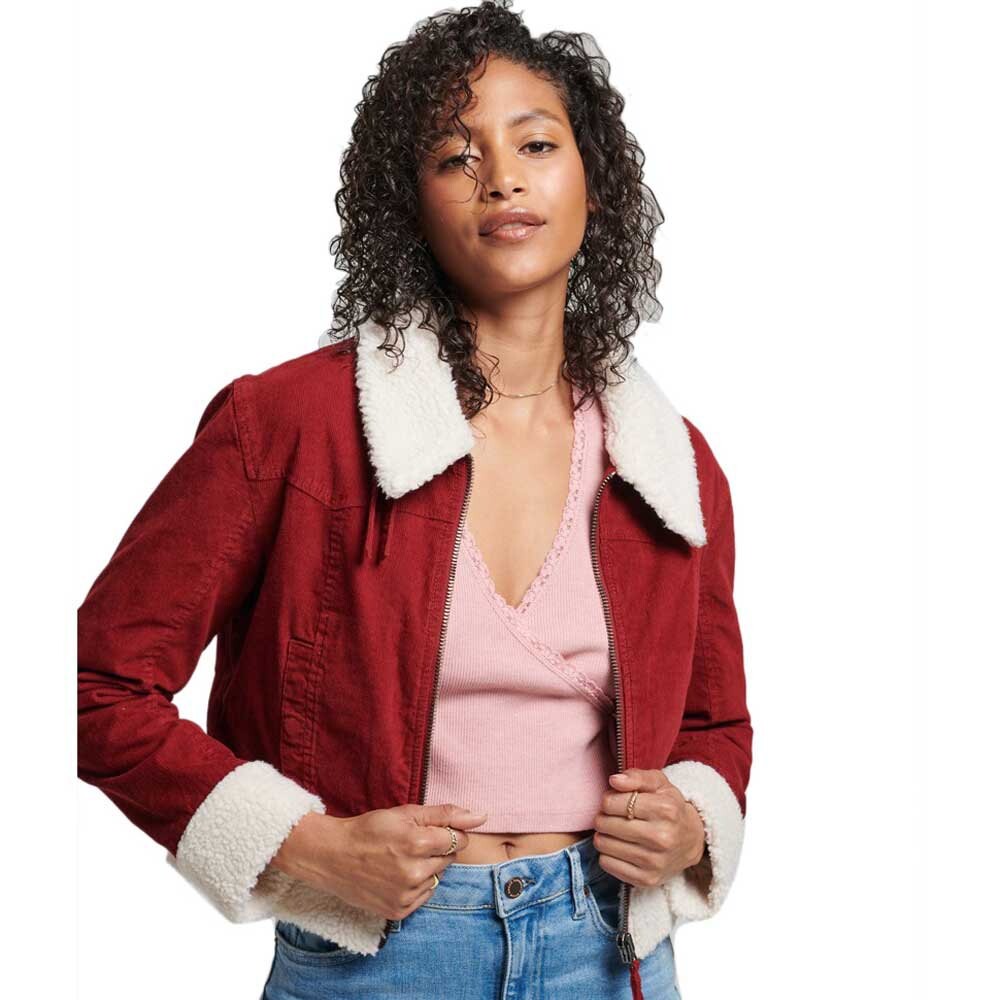 

Куртка Superdry Vintage Borg Lined Indie, красный