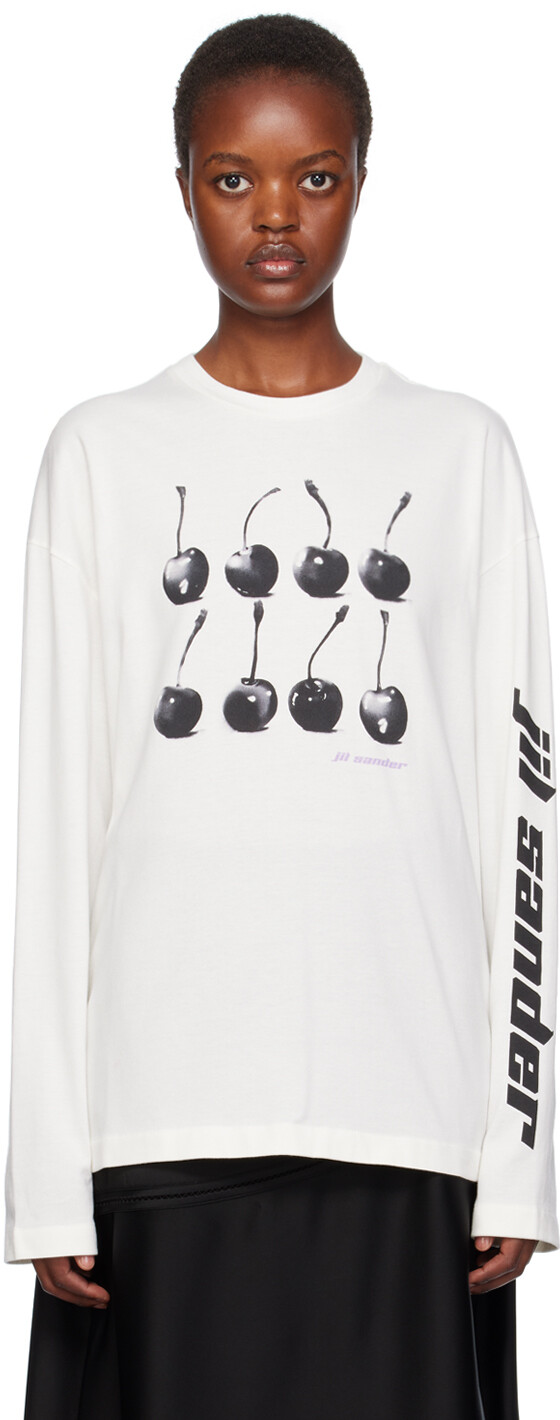 

Off-White футболка с длинным рукавом с принтом Jil Sander