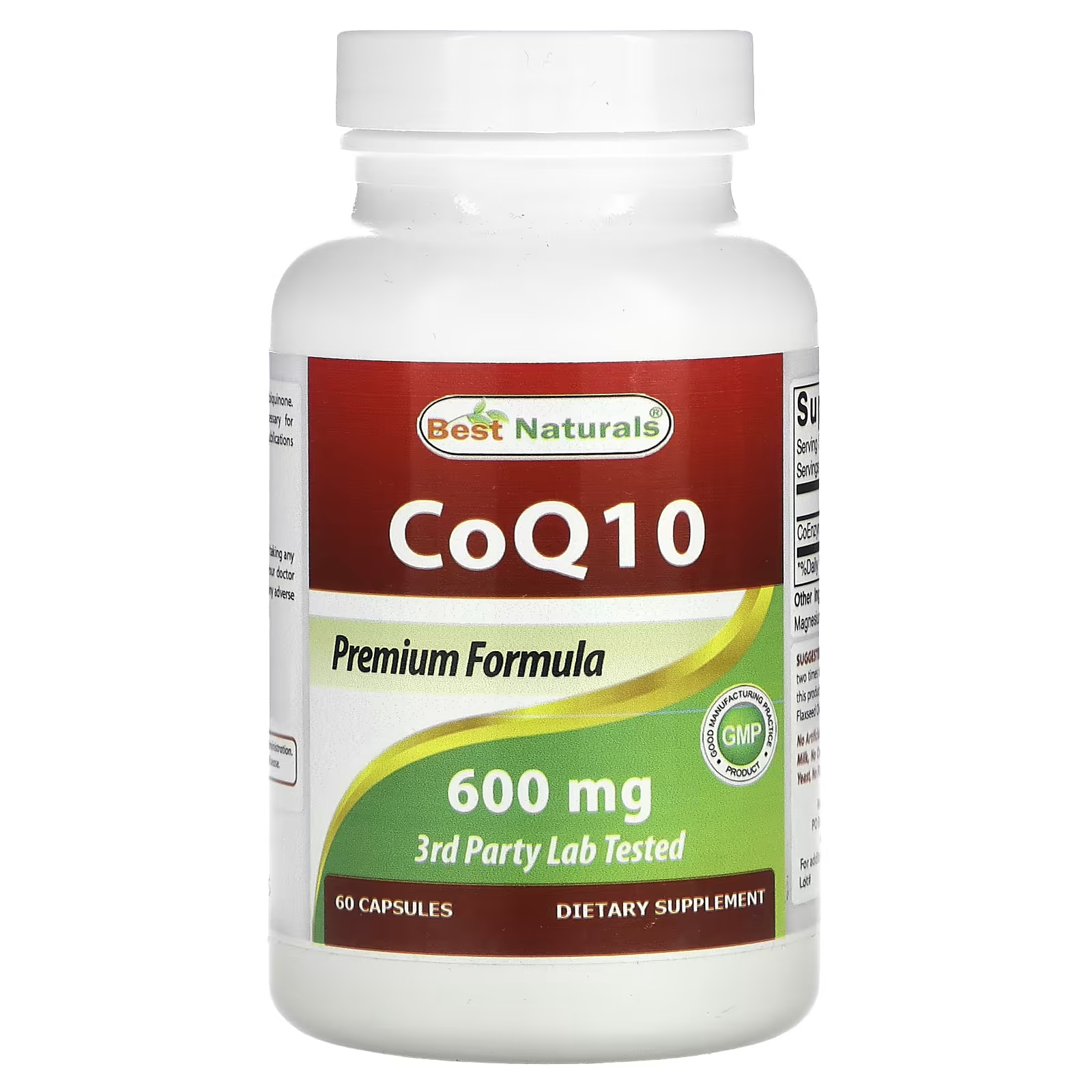 Best Naturals CoQ10 600 мг 60 капсул best naturals nac 600 мг 250 капсул